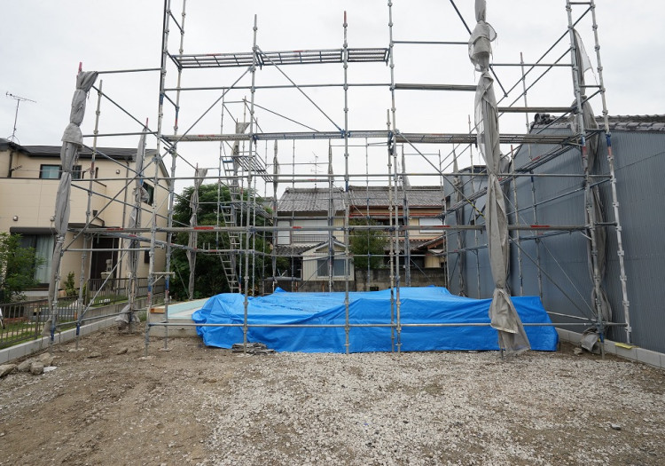 住宅足場設置
