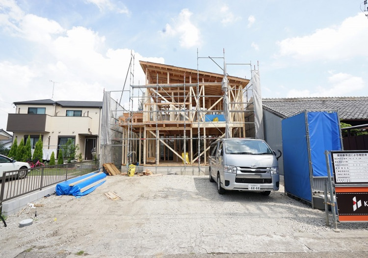 中川区の注文住宅、「K様邸」上棟