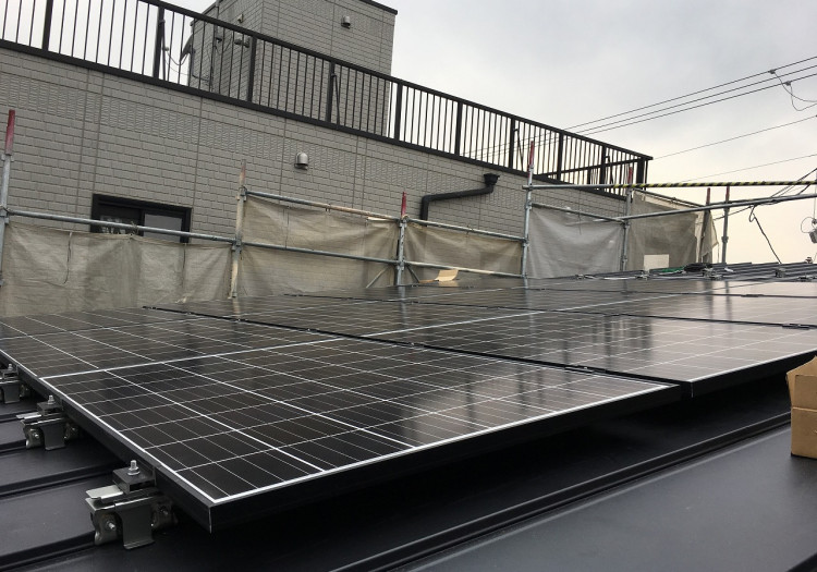 中村区の注文住宅「O様邸」太陽光工事