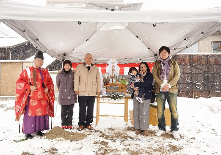 中村区注文住宅「U様邸」地鎮祭