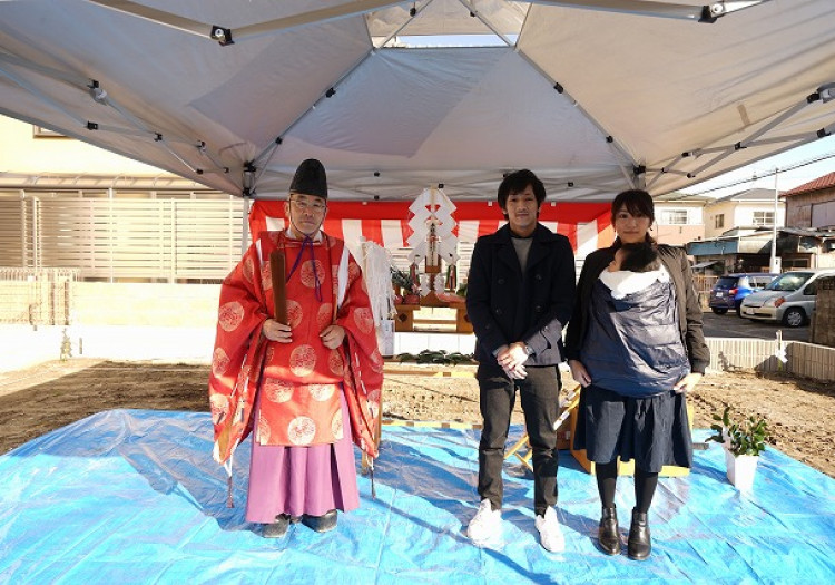 中川区注文住宅「Ｈ様邸」地鎮祭