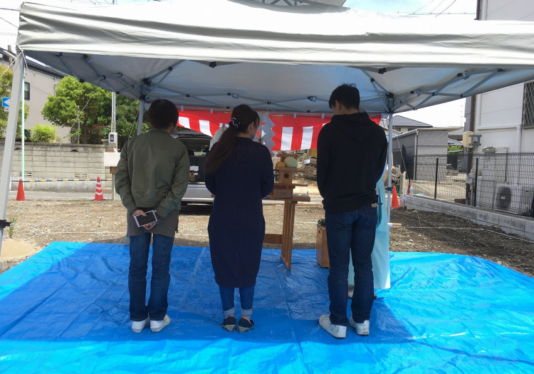 中川区注文住宅「K様邸」地鎮祭