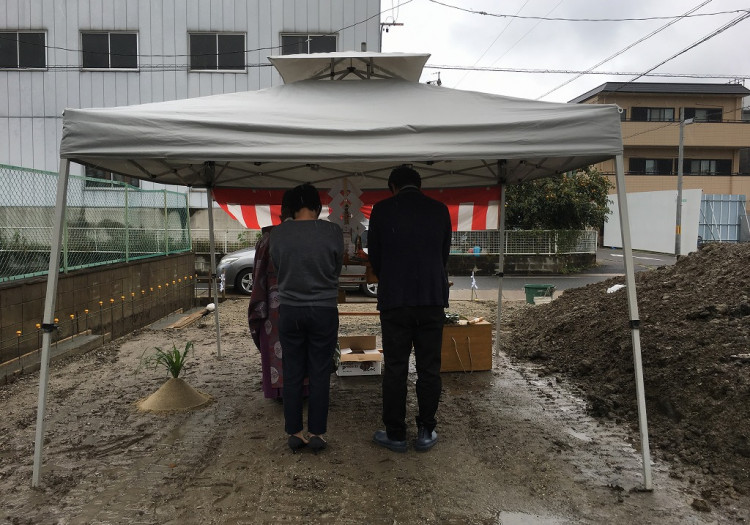 中村区注文住宅「S様邸」地鎮祭