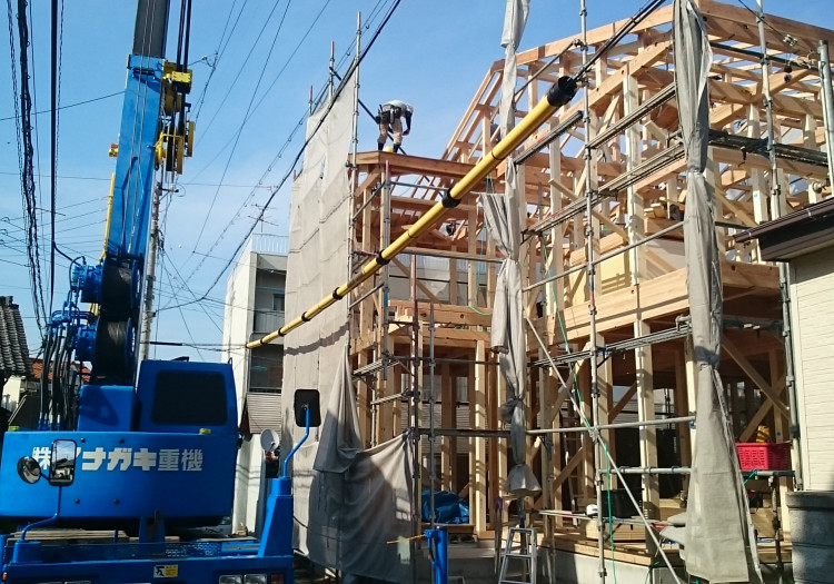 中村区注文住宅「T様邸」上棟