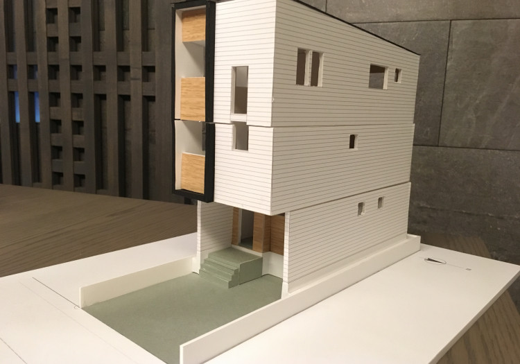 中村区注文住宅「A様邸」模型作成