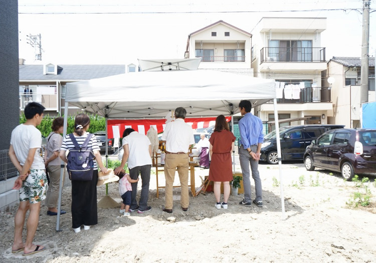 中村区注文住宅、「S様邸」地鎮祭
