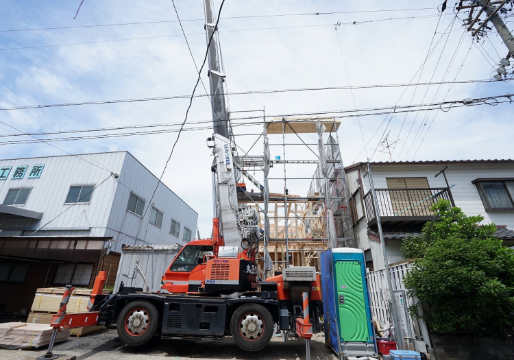 中村区注文住宅「Ｎ様邸」上棟