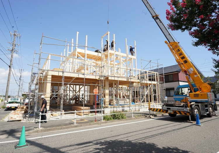 中川区注文住宅　　「K様邸」上棟
