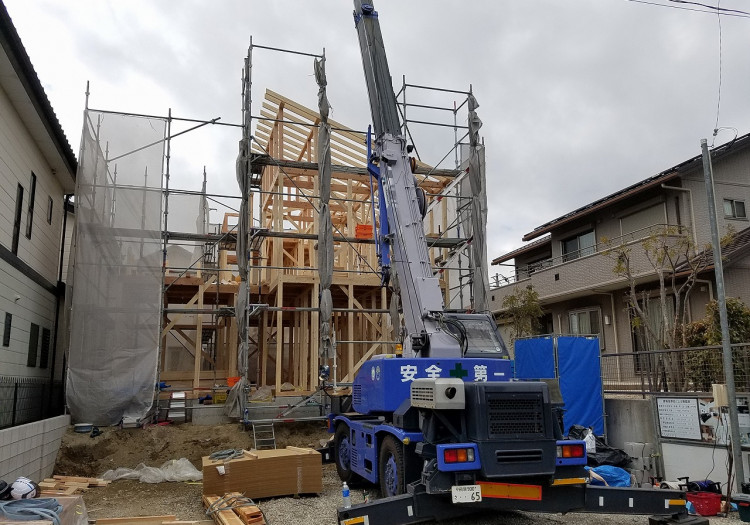 蟹江町注文住宅「Ｍ様邸」上棟