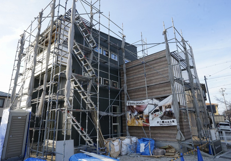 中川区注文住宅、H様邸（中二階のある家）進捗状況