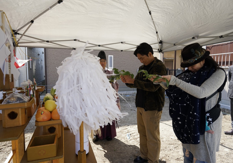中村区注文住宅「M様邸」地鎮祭