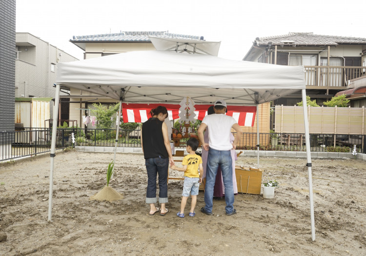 中川区注文住宅「G様邸」地鎮祭